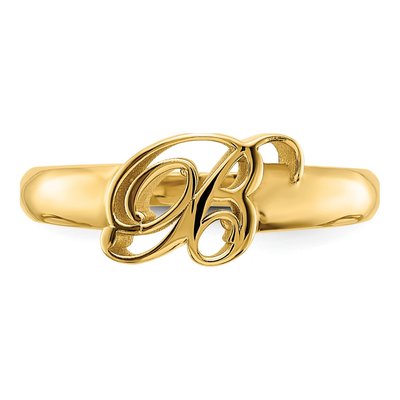 Gold-Plated Sterling Silver Initial Ring – view 5