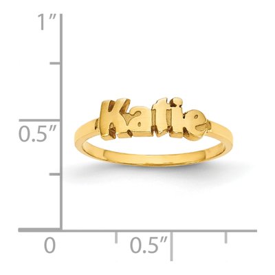 Gold-Plated Sterling Silver Name Ring – view 5