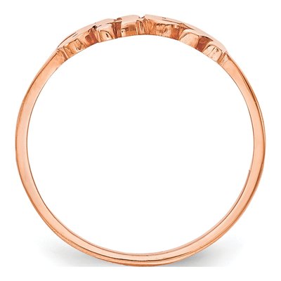 14K Rose Gold Personalized Name Plate Ring – view 2