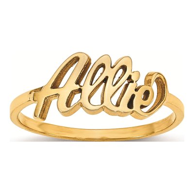 Gold-Plated Sterling Silver Personalized Ring – view 3