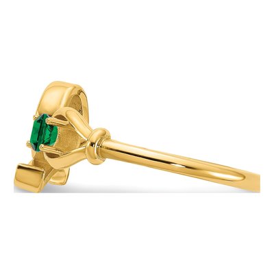 Gold-Plated Sterling Silver Letter Q Ring – view 3