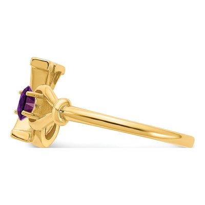 Gold-Plated Sterling Silver Letter X Ring – view 3