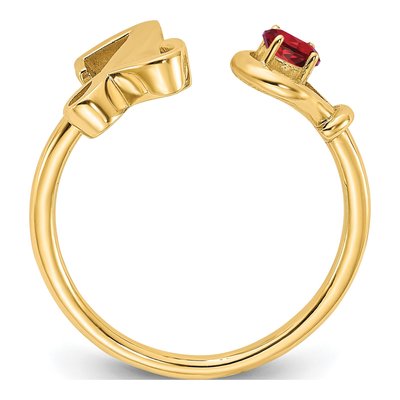 Gold-Plated Sterling Silver Letter Z Ring – view 2