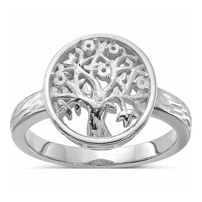 Sterling Silver Personalized Tree Family Ring – view 6