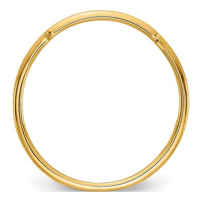 Gold-Plated Sterling Silver Personalized Heart Name Bar Ring – view 2