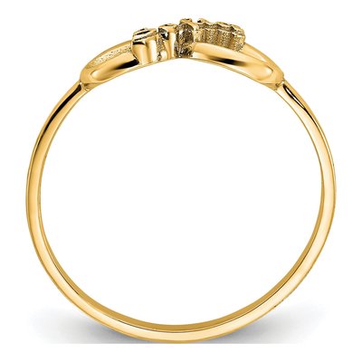 Gold-Plated Sterling Silver Personalized Infinity Ring – view 2