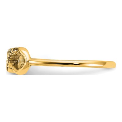 Gold-Plated Sterling Silver Personalized Infinity Ring – view 3