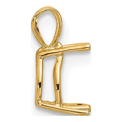 14K Yellow Gold Pear Pendant Mounting – view 3