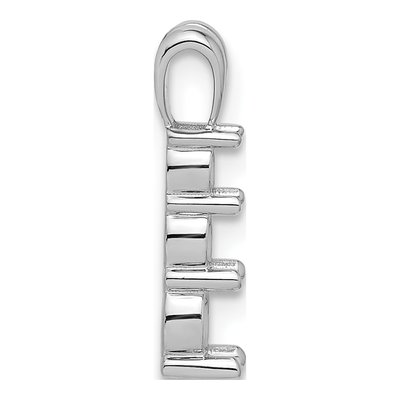 14K White Gold Three-Stone Pendant Mounting – view 3