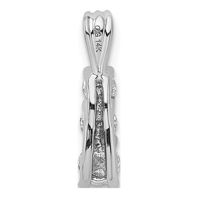 14K White Gold 1/2 ct tw Lab-Grown Diamond Three Pendant – view 4