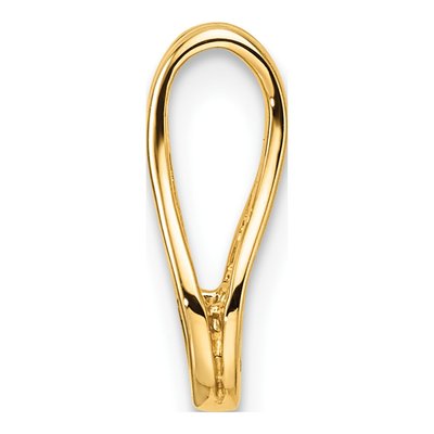 14K Yellow Gold Teardrop Slide Pendant Mounting – view 3