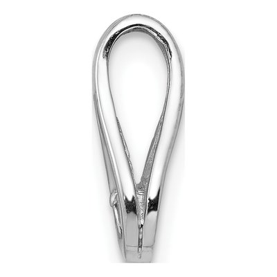 14K White Gold Diamond Teardrop Slide Pendant – view 3