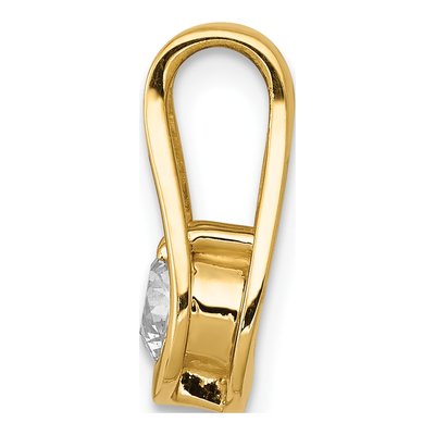 14K Yellow Gold 0.43 ct tw Diamond Teardrop Slide Pendant – view 2