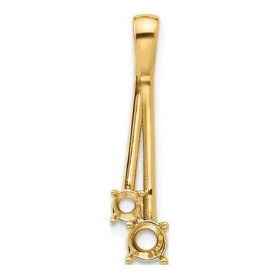 14K Yellow Gold Two-Stone Pendant