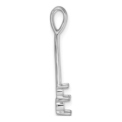 14K White Gold Two-Stone Pendant Mounting – view 3
