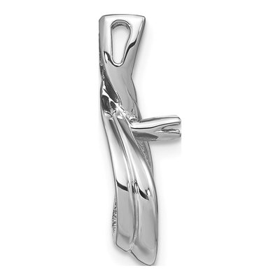 14K White Gold Freshwater Pearl Diamond Pendant Mounting – view 2