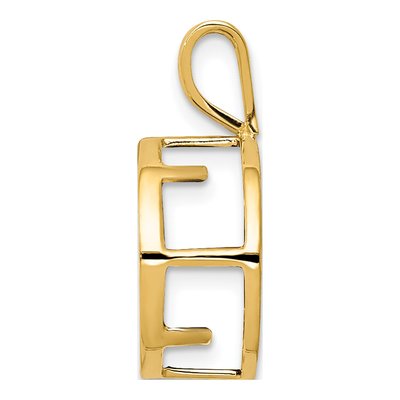 14K Yellow Gold Round Bezel Pendant Mounting – view 3