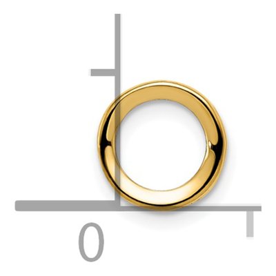 14K Yellow Gold Round Bezel Pendant Mounting – view 5