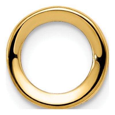 14K Yellow Gold Round Bezel Pendant Mounting