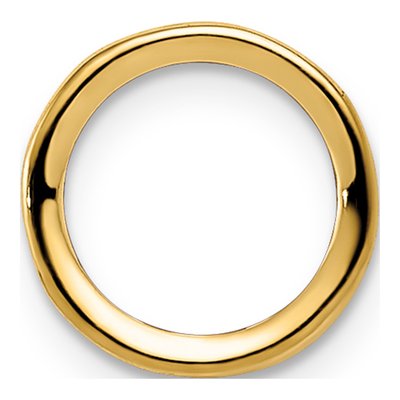 14K Yellow Gold Round Bezel Pendant Mounting