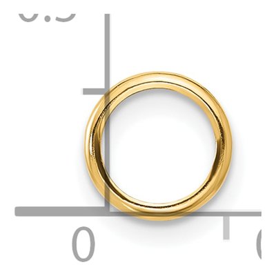 14K Yellow Gold Round Bezel Pendant Mounting – view 4