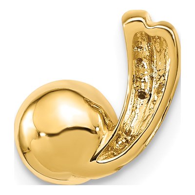 14K Yellow Gold Freshwater Cultured Pearl Round Pendant – view 4