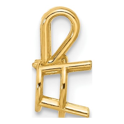 14K Yellow Gold Round Pendant Mounting – view 3