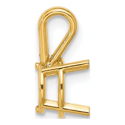 14K Yellow Gold Round Pendant Mounting – view 3