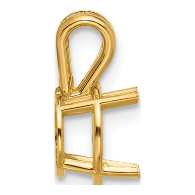 14K Yellow Gold Round Pendant Mounting – view 3
