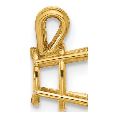 14K Yellow Gold Oval Pendant Mounting – view 3