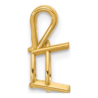 14K Yellow Gold Pear Pendant Mounting – view 2