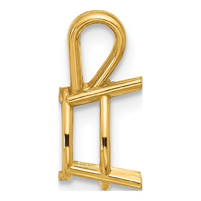 14K Yellow Gold Pear Pendant Mounting – view 3