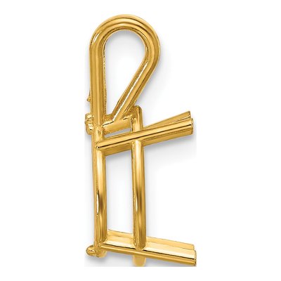 14K Yellow Gold Pear Pendant Mounting – view 3