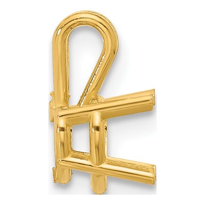 14K Yellow Gold Heart Pendant Mounting – view 3