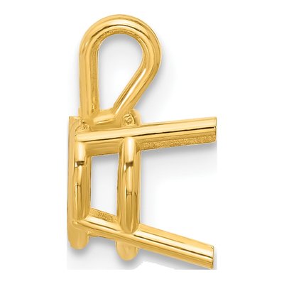 14K Yellow Gold Heart Pendant Mounting – view 3
