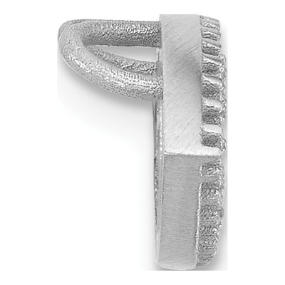 14K White Gold Evil Eye Slide Pendant Mounting – view 3