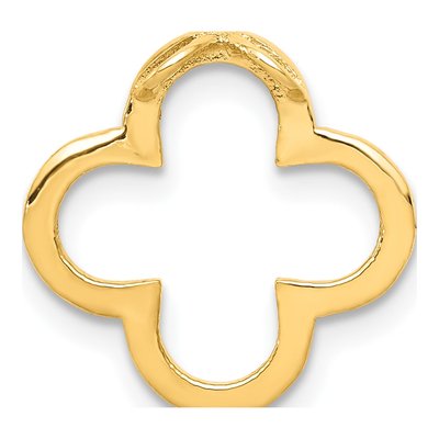 14K Yellow Gold 1/4 ct tw Diamond Quatrefoil Pendant – view 4