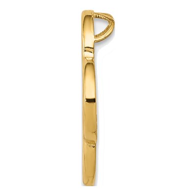 14K Yellow Gold Quatrefoil Slide Pendant – view 3