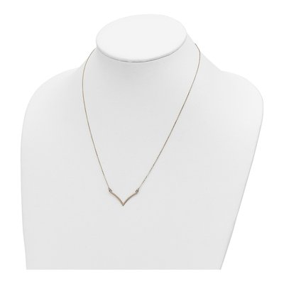 14K Yellow Gold V-Necklace – view 5