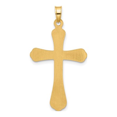 14K Yellow Gold Diamond Cross Pendant – view 3