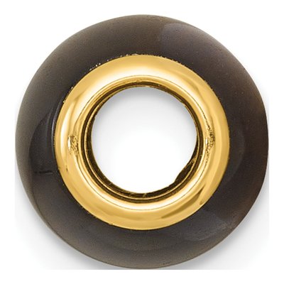 14K Yellow Gold Tiger's Eye Slide Pendant – view 3