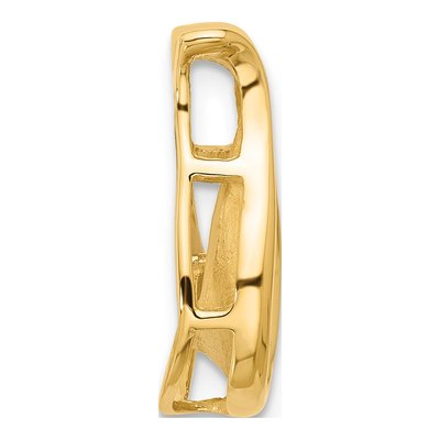 14K Yellow Gold Teardrop Slide Slide Mounting – view 3