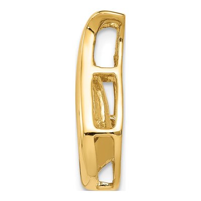 14K Yellow Gold 1/7 ct tw Diamond Teardrop Slide Pendant – view 3