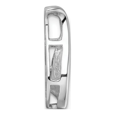 14K White Gold Teardrop Slide for Slide Mounting – view 3