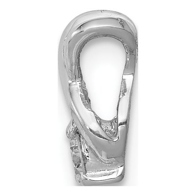 14K White Gold 1/10 ct tw Diamond Slide Pendant – view 3