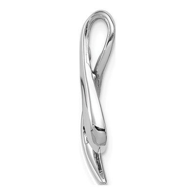 14K White Gold Sapphire Slide Pendant – view 2