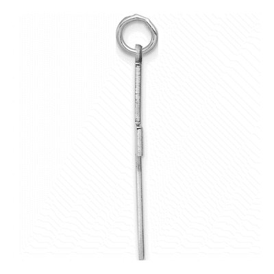 14K White Gold Laser-Designed Cross Pendant – view 3