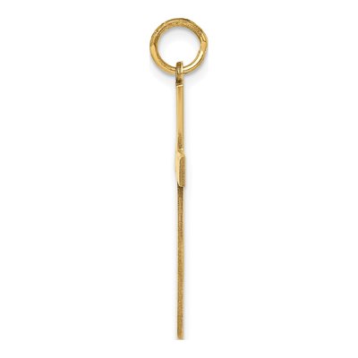 14K Yellow Gold Laser Designed Cross Pendant – view 3