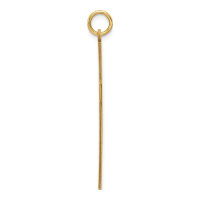 14K Yellow Gold Laser Design Cross Pendant – view 3
