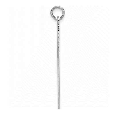 14K White Gold Laser Design Cross Pendant – view 3